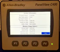 ALLEN BRADLEY 2711C-T4T PANELVIEW C400 COLOR TOUCH SCREEN HMI TERMINAL