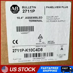 NEW ALLEN BRADLEY 2711P-K10C4D8 PANELVIEW PLUS FACTORY SEALED 2711PK10C4D8
