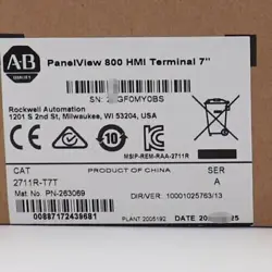 2711R-T7T /A ALLEN-BRADLEY PANELVIEW 800 7-INCH HMI TERMINAL