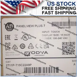 ALLEN BRADLEY 2711P-T15C22A9P SERIES A PANELVIEW PLUS 7 COLOR FREE SHIPPING