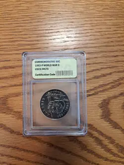 WW2 1993 P WORLD WAR II HALF DOLLAR 50C 1993 COMMEMORATIVE COIN WW 2