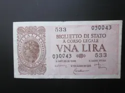 ITALY LIRA BANKNOTE