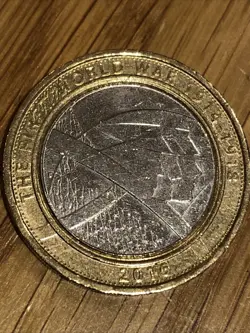 RARE 1ST WORLD WAR £2 POUND COIN 2016 - FOR KING AND COUNTRY WITH MINTING ERROR