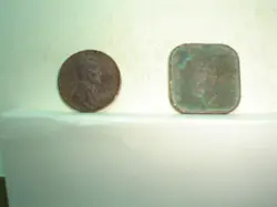 LOT OF 2 UNCLEANED WW 2 ERA COINS