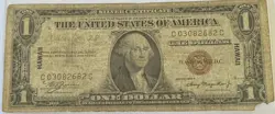 1935A $1 DOLLAR HAWAII OVER PRINT SILVER CERTIFICATE WW2 EMERGENCY ISSUED NO PIN
