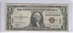 1935 A HAWAII $1 SILVER CERTIFICATE USA WW2 EMERGENCY ISSUE NOTE BROWN SEAL!!