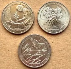 2020W MARSH-BILLINGS-ROCKEFELLER+ 3 COIN LOT LIMITED ISSUE WW2 PRIVY MARK COINS