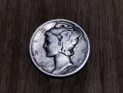 WW2 ERA - 1942 D MERCURY DIME - SILVER GOOD ALBUM FILLER 