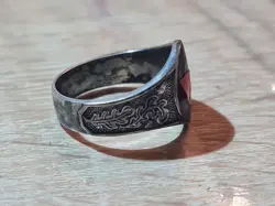 SILVER RING THIRD REICH WEHRMACHT 1936 WW2 SIZE 20