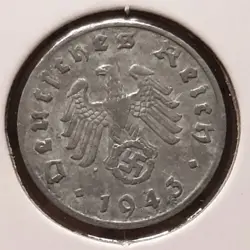 GERMAN REICHSPFENNIG 1943