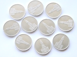 GERMAN LOT 10X COIN 5 REICHSMARK 1934 - 1935 POTSDAM CHURCH SILVER 3RD WW2 MARK