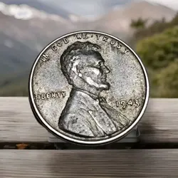 1943 P LINCOLN STEEL WHEAT CENT / PENNY ☆☆ THIS IS A WW2 STEEL WAR CENT 