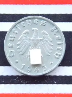 REICHSPFENNIG ZINC SWASTIKA