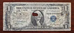 1935 A ONE DOLLAR BILL $1 SILVER CERTIFICATE SHORT SNORTER NOTE RARE WW2 #81527