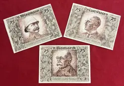 NAZI GERMAN COLONIAL NOTGELD BANKNOTES CURRENCY LOT WWII WW2 THIRD REICH