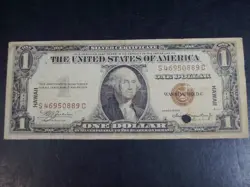 1935-A $1 HAWAII SILVER CERTIFICATE WW2 EMERGENCY NOTE   CIRCULATED     SN6647