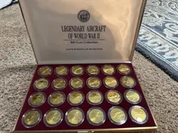LEDGENDARY AIRCRAFT WW2 10 COIN COLLECTION REPUBLIC OF THE MARSHALL ISLANDS 