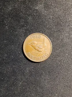 1940 FARTHING UK GREAT BRITAIN CIRCULATED WORLD COIN WW2 ERA