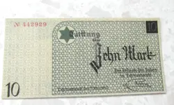 ŁÓDŹ/LITZMANNSTADT WORKERS BANKNOTE 10 MARK 1940