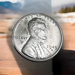 1943-D  LINCOLN WHEAT CENT / PENNY  ☆☆  THIS IS A WW2 STEEL WAR CENT ☆