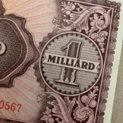 POST WW2 1 BILLION PENGO HUNGARY MILLIARD BANKNOTE 1946 PENGO HUNGARIAN CURRENCY