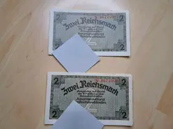 2 REICHSMARK REICHSBANKNOTE REICHSKREDITKASSEN THIRD THIRD REICH WW2