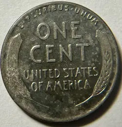 AMERICANA GEM: 1943 “P” STEEL PENNY “MISSING 4 DIE BREAK ERROR + WW2 HISTORY”#1