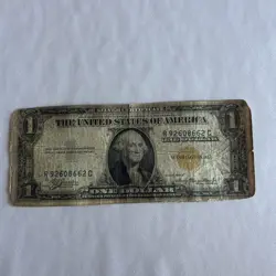 1935 A $1 SILVER CERTIFICATE NORTH AFRICA YELLOW SEAL WW2 WORLD WAR 2