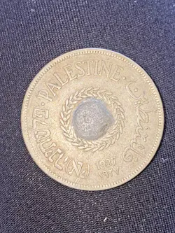 1927 PALESTINE BRITISH MANDATE COIN 20 MILS WW2 WORLD COIN-FIRST ISSUE IN ISRAEL