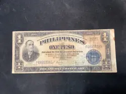 PHILIPPINES 1944 ONE PESO WW2 BANKNOTE N1818