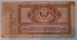 WW2 MILITARY PAYMENT