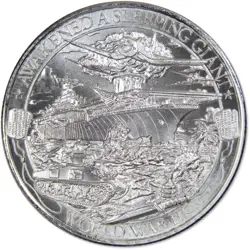 EBAY LIVE 20.21 -2019  PATRIOT SERIES WORLD WAR II (WW2) 1 OZ SILVER ROUND