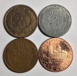 US COINS INDIAN HEAD WW2 STEEL LINCOLN WHEAT LINCOLN’S 200 BIRTHDAY PENNY SET