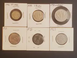 GERMAN 1921 PFENNING 200REICHSMARK VICHY FRANCE 50-1-2 FRANCS WW2