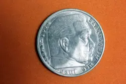 ESTATE FIND 1936 - A 5 REICHSMARK WW2 5 MARK SILVER COIN! #N01610