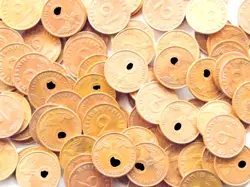 LOT GERMAN 100X 2 REICHSPFENNIG 1937 - 1940 COPPER COIN SWASTIKA 3RD WW2 PFENNIG