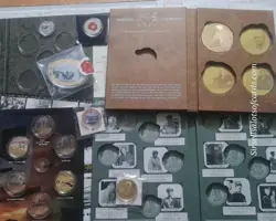 WW2 COLLECTOR COINS GOLD PLATED WINDSOR MINT POPPY CHURCHILL SPITFIRE ETC