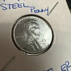 🪙1943 WW2 ERA STEEL WHEAT CENT COIN 1C UNPROCESSED GENUINE UNCIRCULATED PENNY!