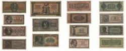 15 X GREECE WW2 BANKNOTES 1942 - 1944 MIXED GRADES