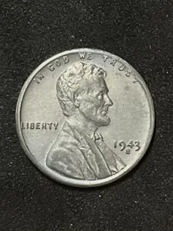 1943S LINCOLN WHEAT CENT FULL STALK WW 2 US PENNY COIN