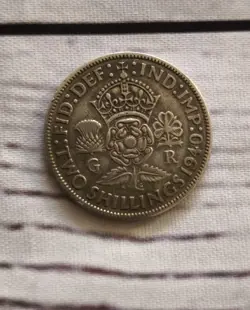 VINTAGE 1940 KING GEORGE VI 6TH SILVER 2/- TWO SHILLINGS FLORIN WW2 BRITISH COIN