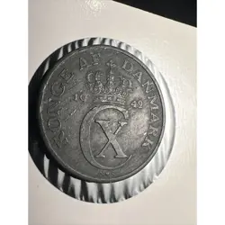 1942 DENMARK 5 ORE WW2 ZINC COIN LAMINATION ERRORS BOTH SIDES GOOD DETAIL Z2384