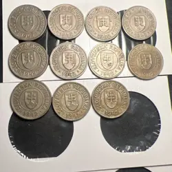 1942 SLOVAKIA 1 KORUNA WW2 COIN **OPEN 4 VARIETY** (1 COIN PER SALE) Z4983