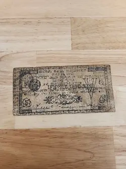 WW2 EMERGENCY NOTE FIVE PESOS WAR CIRCULATING MONEY CASH