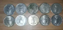 1941-1945 US-PHILIPPINES TEN CENTAVOS SILVER COIN/PLATA 10 PCS WW2 COIN
