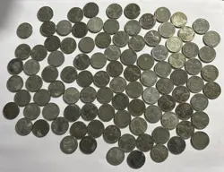1943 US LINCOLN WARTIME WW2 EMERGENCY STEEL CENTS 100 ASSORTED