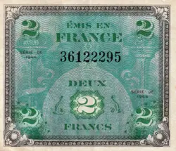 CERTIFICATE FRANCS WW2
