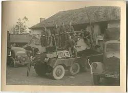 AGFA LUPEX ORIGINAL WW2 PHOTOGRAPH SMALL GOOD CONDITION.