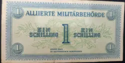 1 SHILLING WW2 ALLIE MILITARY BANKNOTE  1944 AUSTRIA