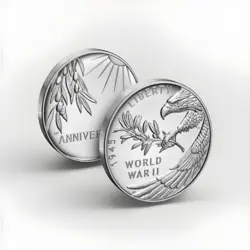 2020 US MINT END OF WORLD WAR II WW2 75TH ANNIVERSARY SILVER PROOF MEDAL 20XH